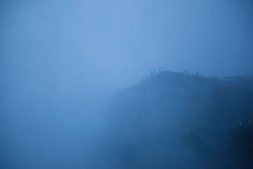 Puerta del Diablo, ein beliebtes Ausflugsziel in den Bergen nahe San Salvador. Täglich mittags steigt hier Nebel auf.