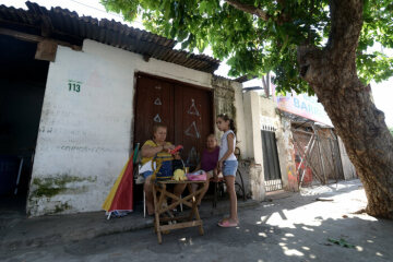 Straßenverkäuferinnen im Armenviertel La Chacarita, Asunción.