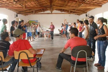 Ausbildung von Landarbeitern auf dem Bildungszentrum des IRPAA